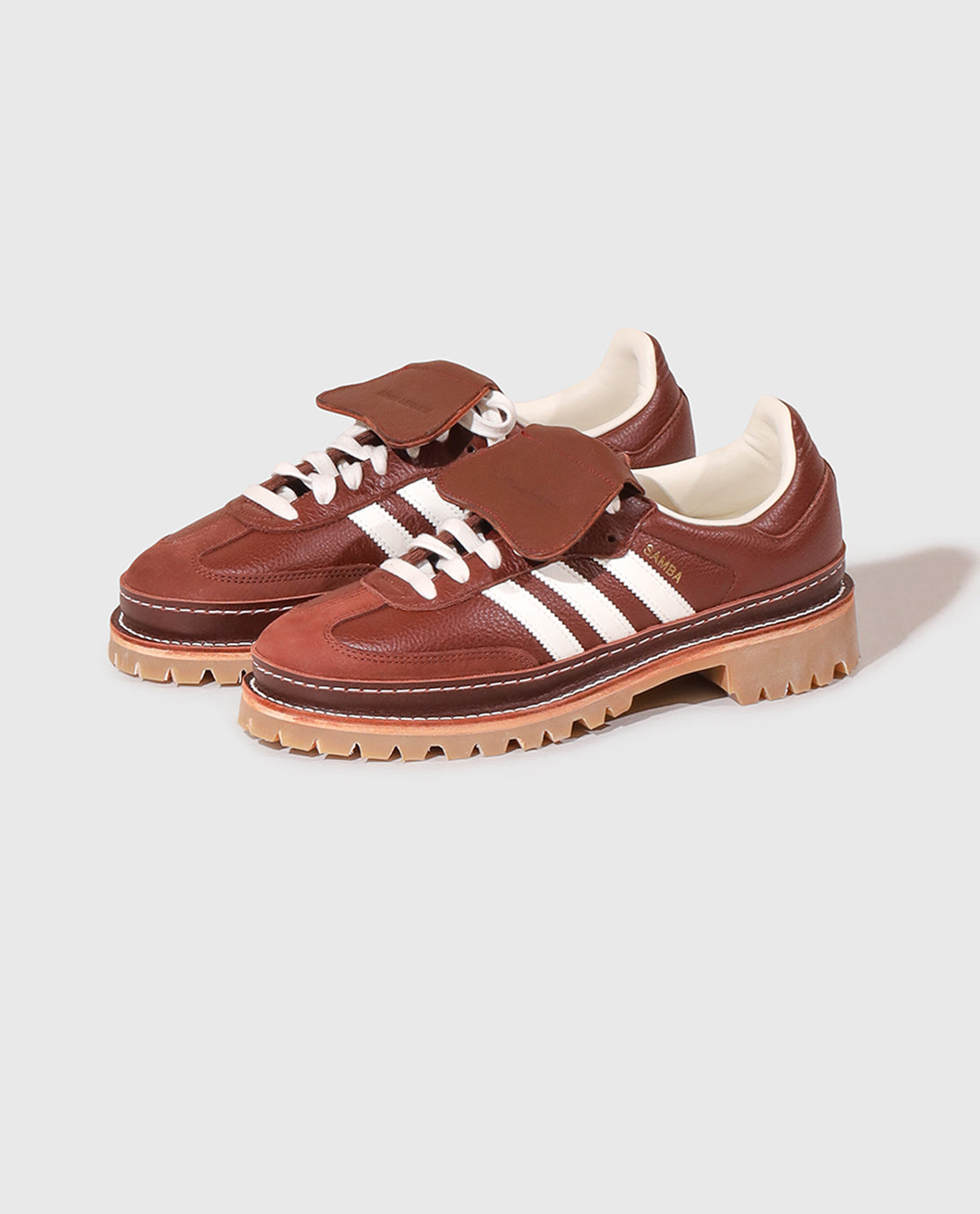 COMMISSIONS NOW OPEN: Custom Re-design Adidas Samba Brown