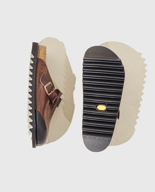 Birkenstock Toe Cap Resole with Black Toe Cap and Black Ripple