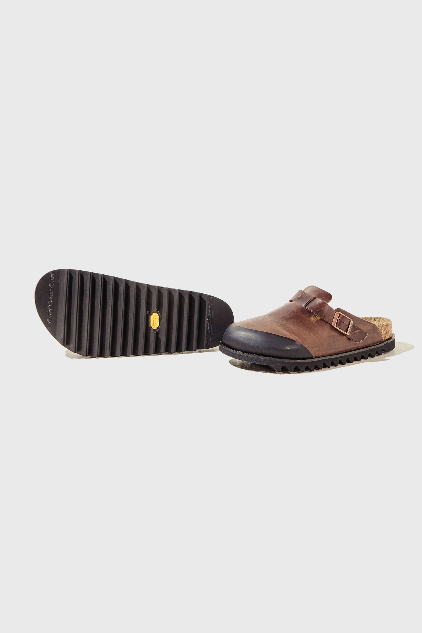 Birkenstock Toe Cap Resole with Black Toe Cap and Black Ripple
