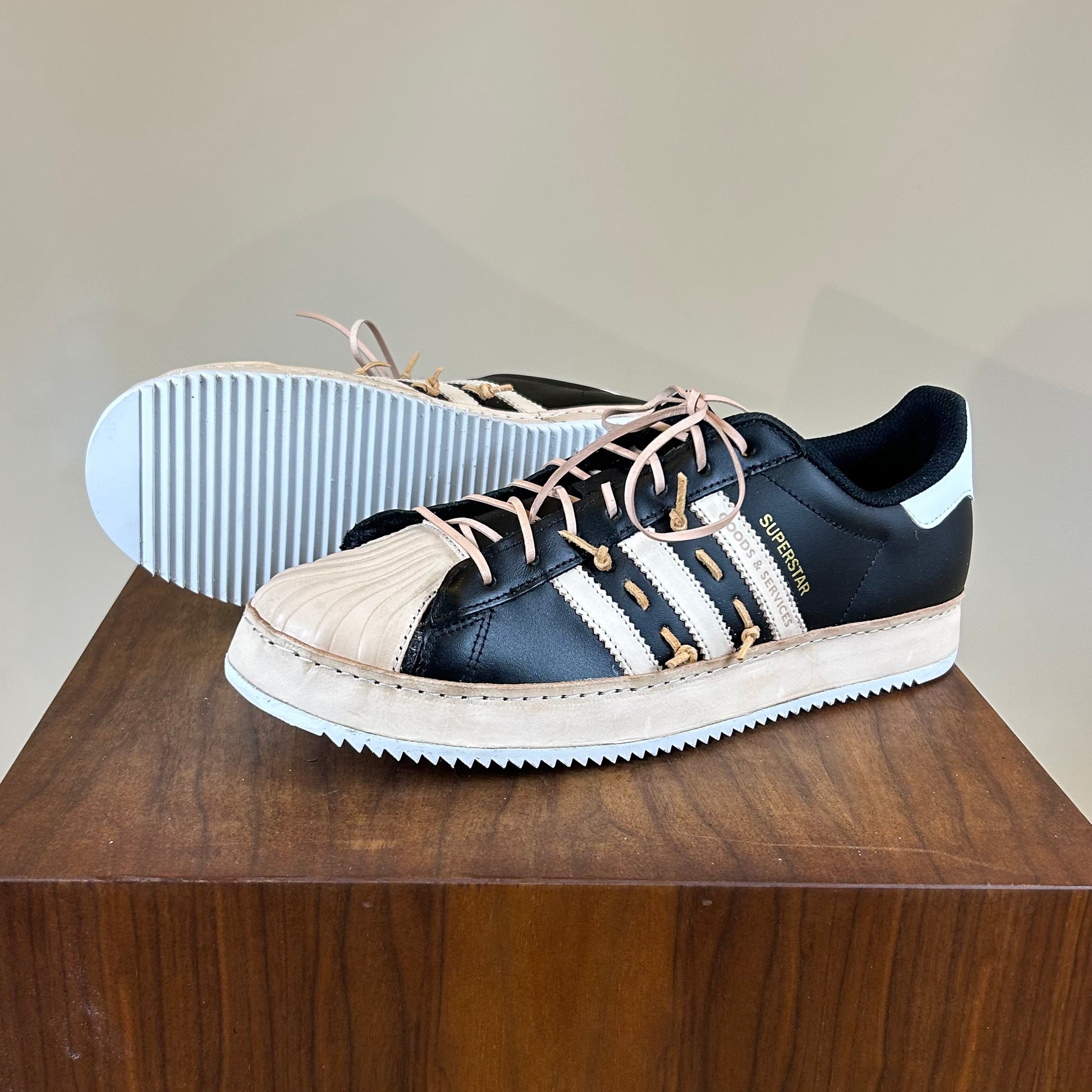 orgaan Passend ga sightseeing Adidas Superstar Handmade Leather Resole – Goods & Services